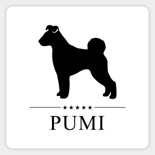 Pumi Black Silhouette Magnet